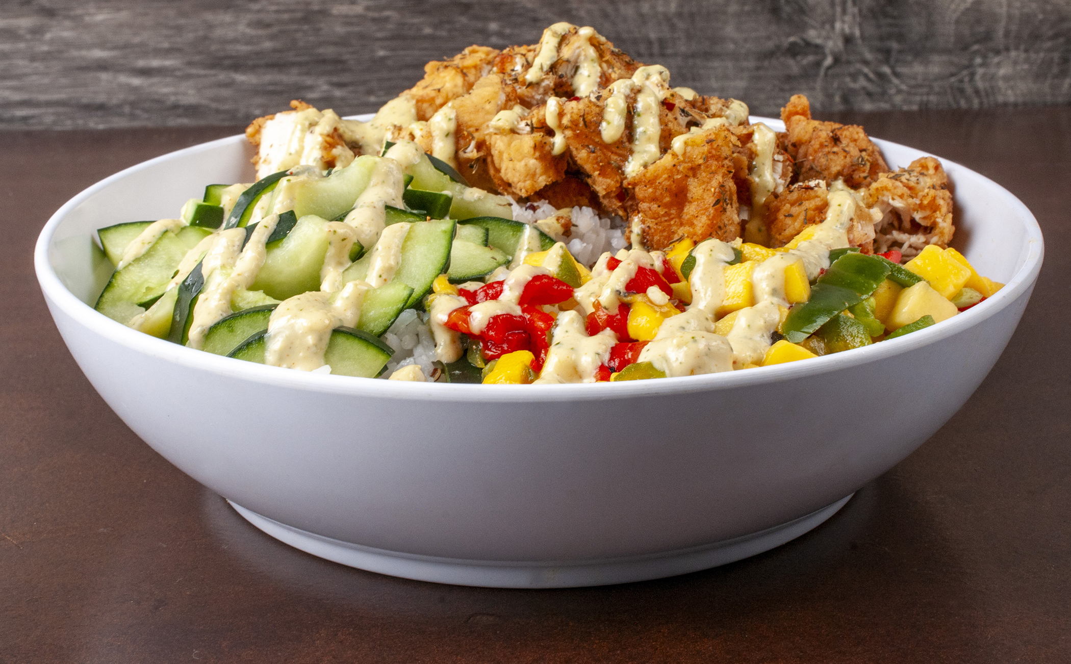 fresh and healthy kingston bowl at comet chicken in fort collins and loveland, co