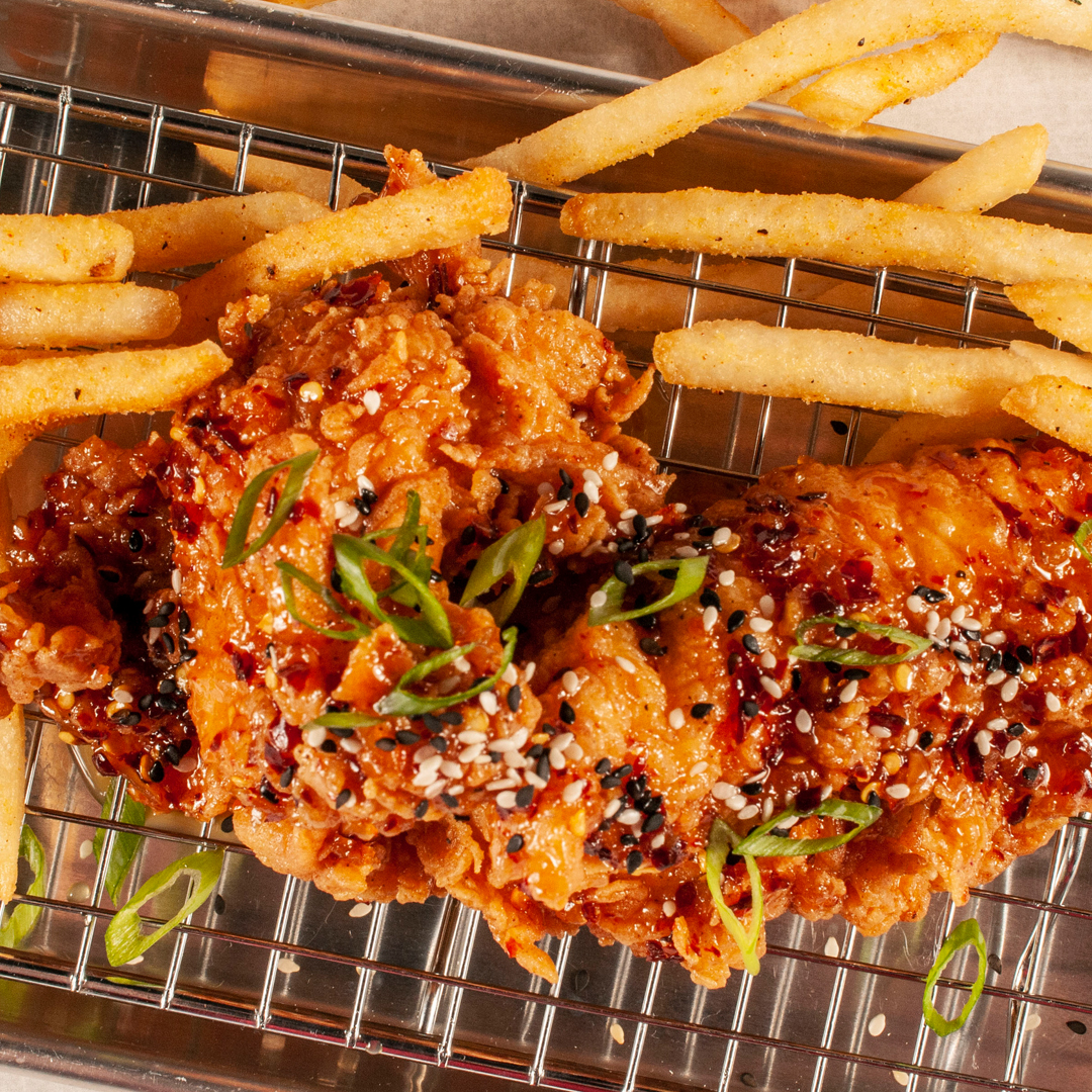 Korean honey butter chicken at comet chicken in fort collins and loveland